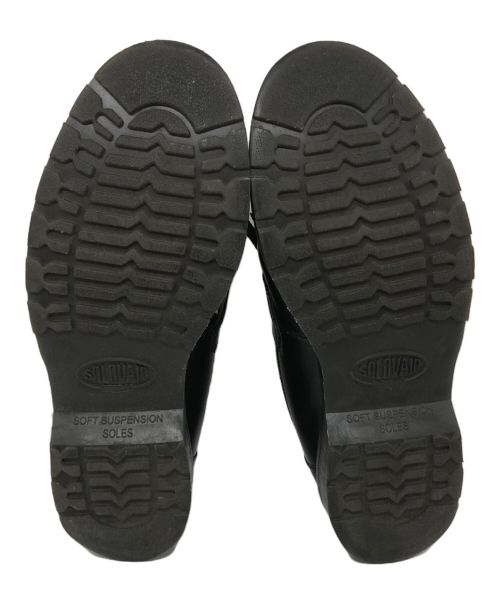 SOLOVAIR（ソロヴェアー）SOLOVAIR (ソロヴェアー) タッセルローファー ブラック サイズ:SIZE 7の古着・服飾アイテム