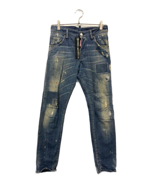 DSQUARED2（ディースクエアード）DSQUARED2 (ディースクエアード) SKATER JEANS インディゴ サイズ:SIZE 42の古着・服飾アイテム