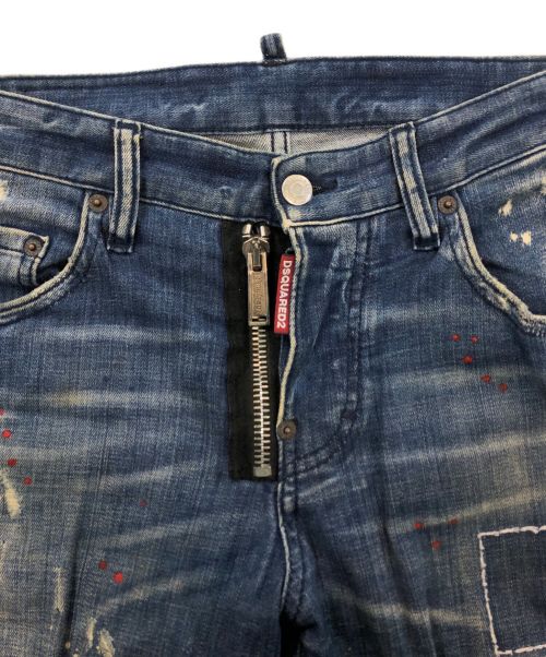 DSQUARED2（ディースクエアード）DSQUARED2 (ディースクエアード) SKATER JEANS インディゴ サイズ:SIZE 42の古着・服飾アイテム