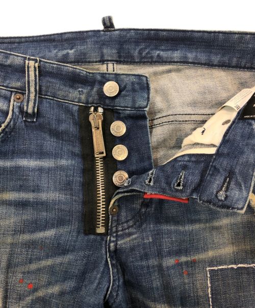 DSQUARED2（ディースクエアード）DSQUARED2 (ディースクエアード) SKATER JEANS インディゴ サイズ:SIZE 42の古着・服飾アイテム
