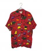 Aloha Blossomアロハブロッサム）の古着「アロハシャツ」｜レッド