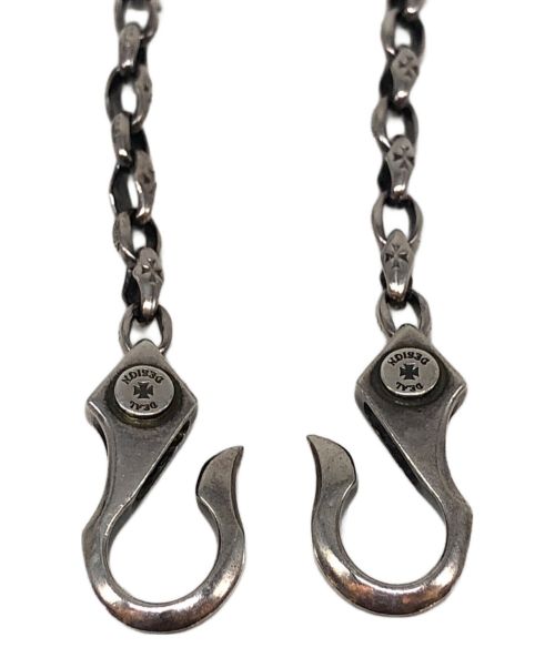 DEAL DESIGN（ディールデザイン）DEAL DESIGN (ディールデザイン) スリップカットウォレットチェーン シルバーの古着・服飾アイテム