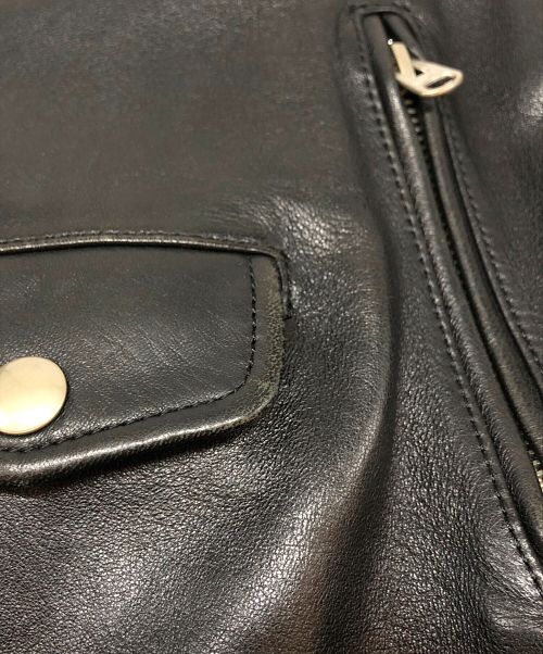 beautiful people（ビューティフルピープル）beautiful people (ビューティフルピープル) レザーライダースジャケット ブラック サイズ:SIZE 140の古着・服飾アイテム