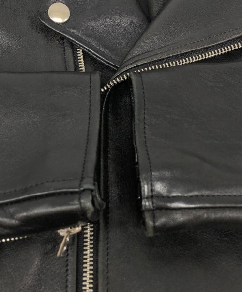 beautiful people（ビューティフルピープル）beautiful people (ビューティフルピープル) レザーライダースジャケット ブラック サイズ:SIZE 140の古着・服飾アイテム