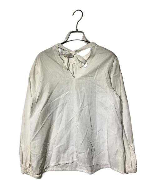 hello bonjour（ハローボンジュール）hello bonjour (ハローボンジュール) ボウタイブラウス ホワイト サイズ:FREEの古着・服飾アイテム
