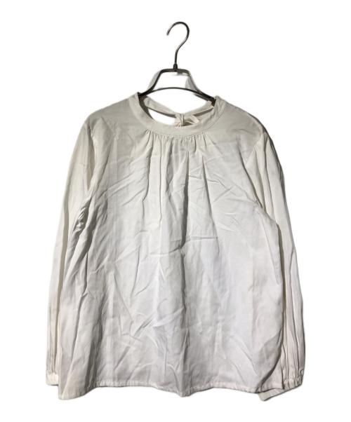 hello bonjour（ハローボンジュール）hello bonjour (ハローボンジュール) ボウタイブラウス ホワイト サイズ:FREEの古着・服飾アイテム