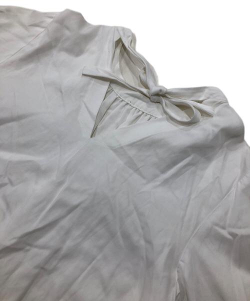 hello bonjour（ハローボンジュール）hello bonjour (ハローボンジュール) ボウタイブラウス ホワイト サイズ:FREEの古着・服飾アイテム