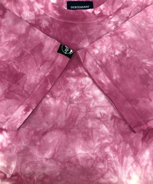DESCENDANT（ディセンダント）DESCENDANT (ディセンダント) T&C/tie dye ss ピンク サイズ:2の古着・服飾アイテム