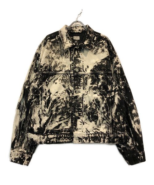 J.S HOMESTEAD（ジャーナルスタンダード ホームステッド）J.S HOMESTEAD (ジャーナルスタンダード ホームステッド) ハンドブリーチ デニムトラッカー ブラック サイズ:Mの古着・服飾アイテム