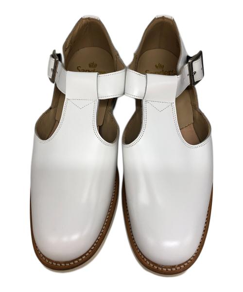 SANDERS（サンダース）SANDERS (サンダース) MILITARY SANDAL ホワイト サイズ:8の古着・服飾アイテム
