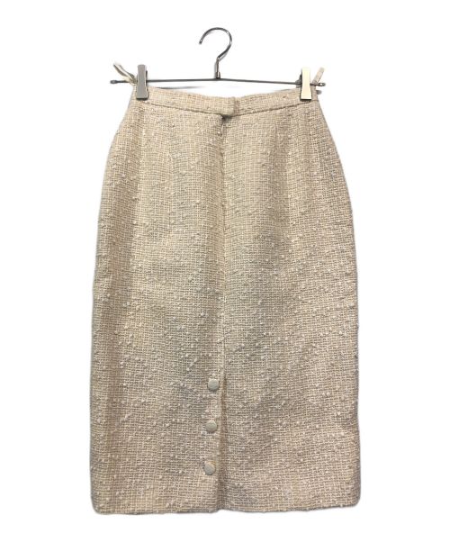 CHANEL（シャネル）CHANEL (シャネル) ココマークボタンツイードセットアップ アイボリー サイズ:36の古着・服飾アイテム