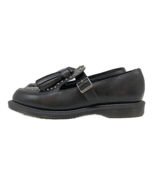 Dr.Martens（ドクターマーチン）Dr.Martens (ドクターマーチン) スタッズタッセルローファー ブラック サイズ:EU39の古着・服飾アイテム