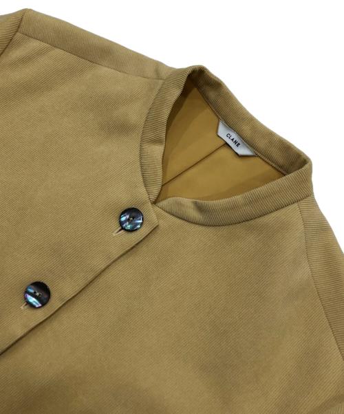 CLANE（クラネ）CLANE (クラネ) CORDUROY STAND COLLAR SHIRT イエロー サイズ:2の古着・服飾アイテム