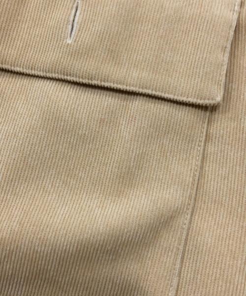 CLANE（クラネ）CLANE (クラネ) CORDUROY STAND COLLAR SHIRT イエロー サイズ:2の古着・服飾アイテム