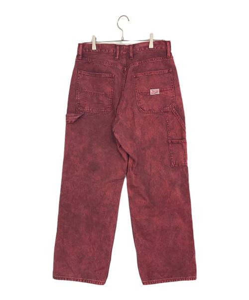 X-LARGE（エクストララージ）X-LARGE (エクストララージ) OVERDYED WORK PANTS バーガンディー サイズ:32の古着・服飾アイテム