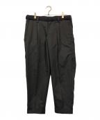 KOLORカラー）の古着「ウエスト切替ストライプスラックス」｜ネイビー