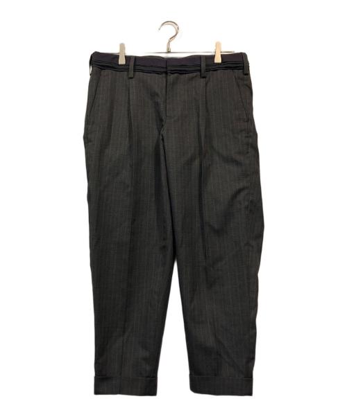 KOLOR（カラー）KOLOR (カラー) ウエスト切替ストライプスラックス ネイビー サイズ:SIZE1の古着・服飾アイテム