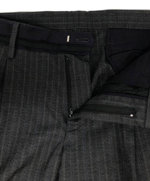 KOLOR（カラー）KOLOR (カラー) ウエスト切替ストライプスラックス ネイビー サイズ:SIZE1の古着・服飾アイテム