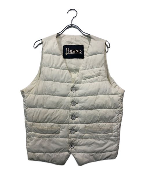 HERNO（ヘルノ）HERNO (ヘルノ) ダウンベスト アイボリー サイズ:SIZE 46の古着・服飾アイテム