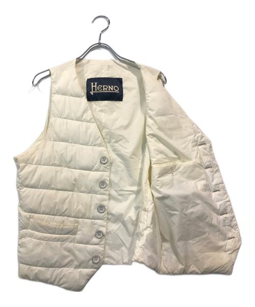 HERNO（ヘルノ）HERNO (ヘルノ) ダウンベスト アイボリー サイズ:SIZE 46の古着・服飾アイテム