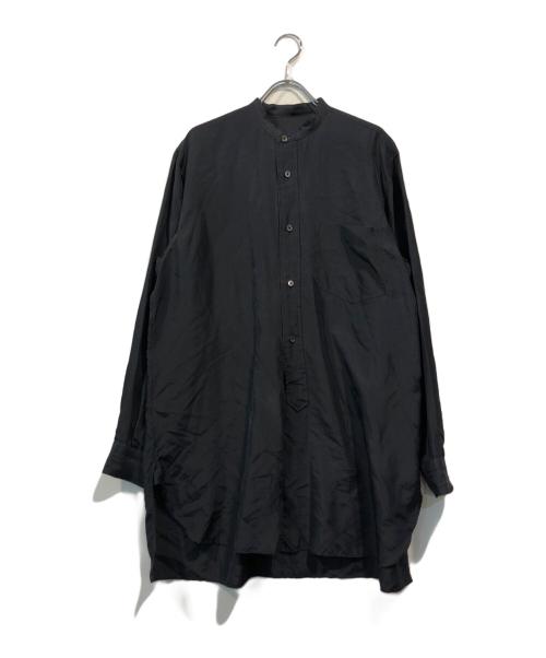 COMOLI（コモリ）COMOLI (コモリ) シルクバンドカラーシャツ ネイビー サイズ:SIZE1の古着・服飾アイテム