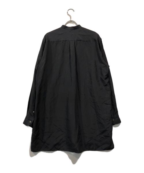 COMOLI（コモリ）COMOLI (コモリ) シルクバンドカラーシャツ ネイビー サイズ:SIZE1の古着・服飾アイテム