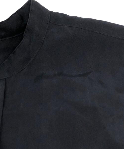 COMOLI（コモリ）COMOLI (コモリ) シルクバンドカラーシャツ ネイビー サイズ:SIZE1の古着・服飾アイテム