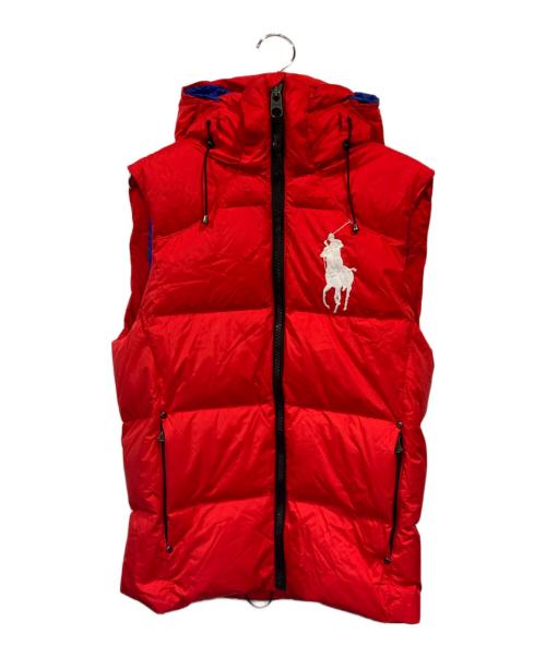 POLO RALPH LAUREN（ポロ・ラルフローレン）POLO RALPH LAUREN (ポロ・ラルフローレン) ダウンベスト レッド サイズ:SIZE XSの古着・服飾アイテム