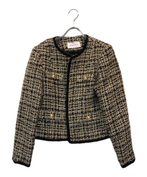 Estella.K（エステラケー）Estella.K (エステラケー) Kelly Tweed Jacket ブラック サイズ:SIZE Freeの古着・服飾アイテム
