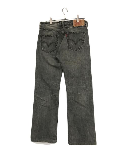 LEVI'S（リーバイス）LEVI'S (リーバイス) ダメージ加工ブラックデニムパンツ ブラック サイズ:W32 L32の古着・服飾アイテム