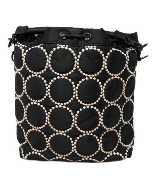 mina perhonen（ミナ ペルホネン）mina perhonen (ミナ ペルホネン) PORTER (ポーター) 2WAY TOOL BAG ブラックの古着・服飾アイテム