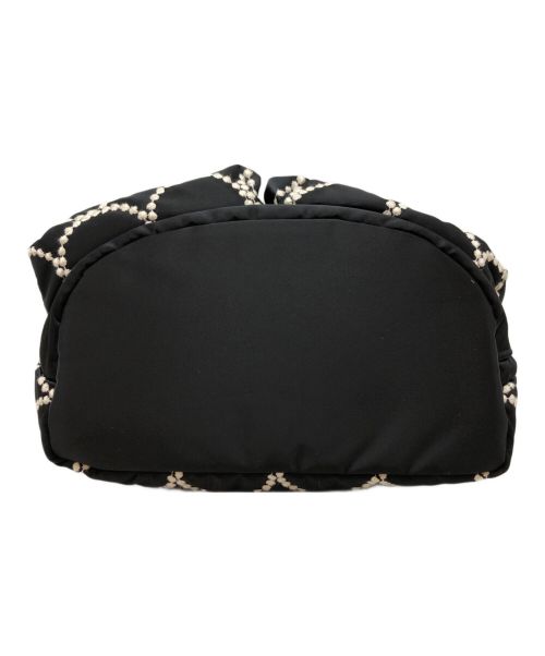 mina perhonen（ミナ ペルホネン）mina perhonen (ミナ ペルホネン) PORTER (ポーター) 2WAY TOOL BAG ブラックの古着・服飾アイテム