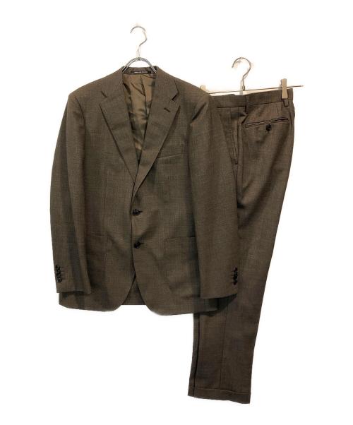 green label relaxing（グリーンレーベルリラクシング）green label relaxing (グリーンレーベルリラクシング) CANONICO2Bセットアップ ブラウン サイズ:SIZE 44の古着・服飾アイテム