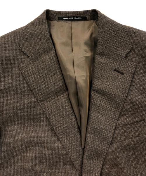 green label relaxing（グリーンレーベルリラクシング）green label relaxing (グリーンレーベルリラクシング) CANONICO2Bセットアップ ブラウン サイズ:SIZE 44の古着・服飾アイテム