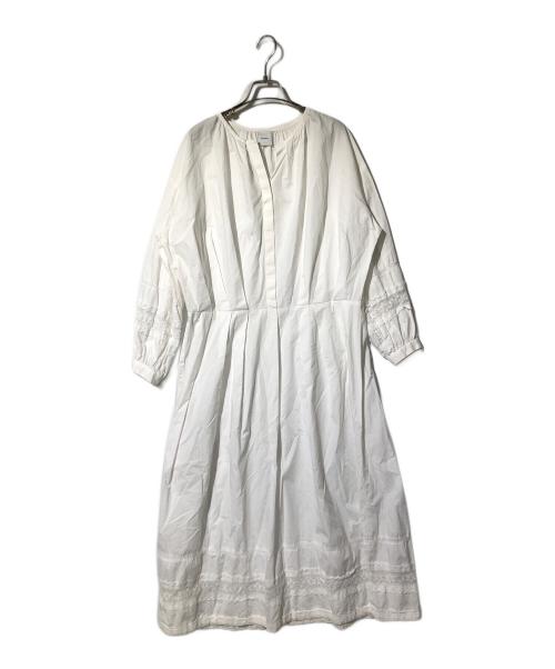 Spick and Span（スピック＆スパン）Spick and Span (スピックアンドスパン) レースコットンワンピース ホワイト サイズ:Fの古着・服飾アイテム
