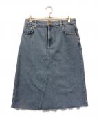 GANNIガニー）の古着「Heavy Denim Midi Skirt」｜インディゴ