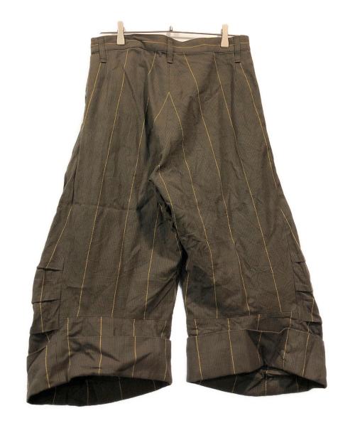 NEMETH（ネメス）NEMETH (ネメス) チェックサルエルパンツ ブラウン サイズ:Sの古着・服飾アイテム