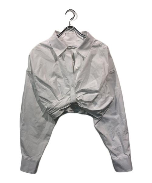 ALEXANDER WANG（アレキサンダー・ワン）ALEXANDER WANG (アレキサンダーワン) クロップドシャツ ホワイト サイズ:SIZE 0の古着・服飾アイテム