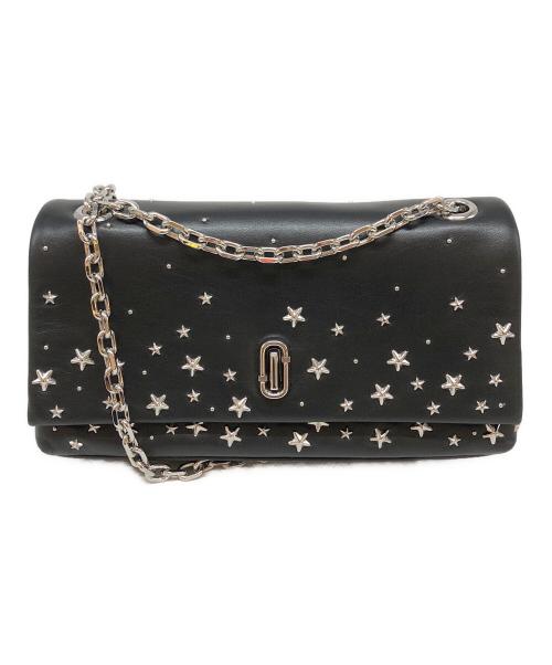 MARC JACOBS（マークジェイコブズ）MARC JACOBS (マークジェイコブス) ザ スター スタデッド レザー デュアル チェーン ウォレット ブラックの古着・服飾アイテム