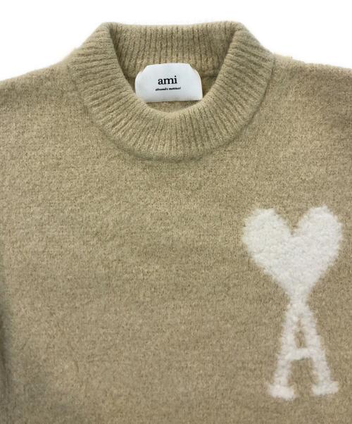 AMI Alexandre Mattiussi（アミアレクサンドルマテュッシ）AMI Alexandre Mattiussi (アミアレクサンドルマテュッシ) ハイネックニット ベージュ サイズ:SIZE XSの古着・服飾アイテム