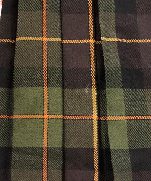 O'NEIL OF DUBLIN（オニールオブダブリン）O'NEIL OF DUBLIN (オニールオブダブリン) タンチェック ラップ プリーツスカート カーキ サイズ:-の古着・服飾アイテム