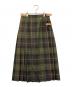 O'NEIL OF DUBLIN（オニールオブダブリン）の古着「タンチェック ラップ プリーツスカート」｜カーキ