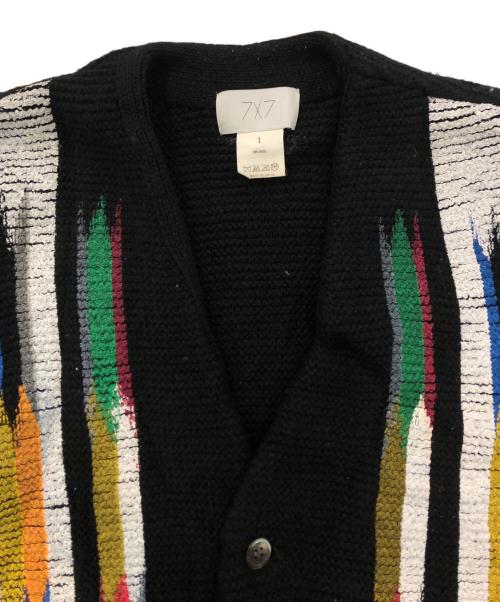 seven by seven（セブンバイセブン）SEVEN BY SEVEN (セブンバイセブン) HOBO KNIT CARDIGAN ブラック サイズ:SIZE 1の古着・服飾アイテム