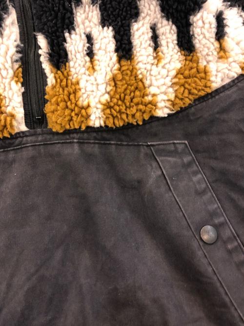 KAPITAL（キャピタル）KAPITAL (キャピタル) チノ×ボアフリースアノラックジャケット ブラウン×ブラック サイズ:SIZE 3の古着・服飾アイテム