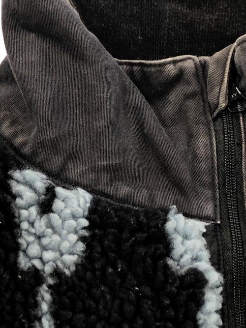 KAPITAL（キャピタル）KAPITAL (キャピタル) チノ×ボアフリースアノラックジャケット ブラウン×ブラック サイズ:SIZE 3の古着・服飾アイテム