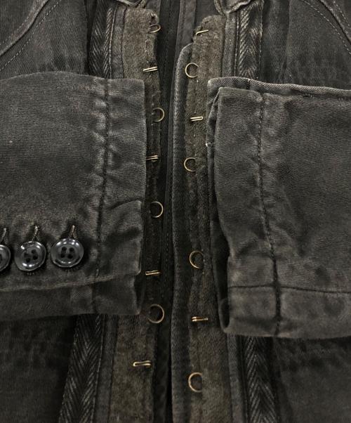 SHARE SPIRIT（シェアスピリット）SHARE SPIRIT (シェアスピリット) ダメージデニムジャケット ブラウン サイズ:Mの古着・服飾アイテム