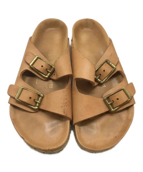 YUKETEN（ユケテン）YUKETEN (ユケテン) レザーサンダル ブラウン サイズ:40の古着・服飾アイテム