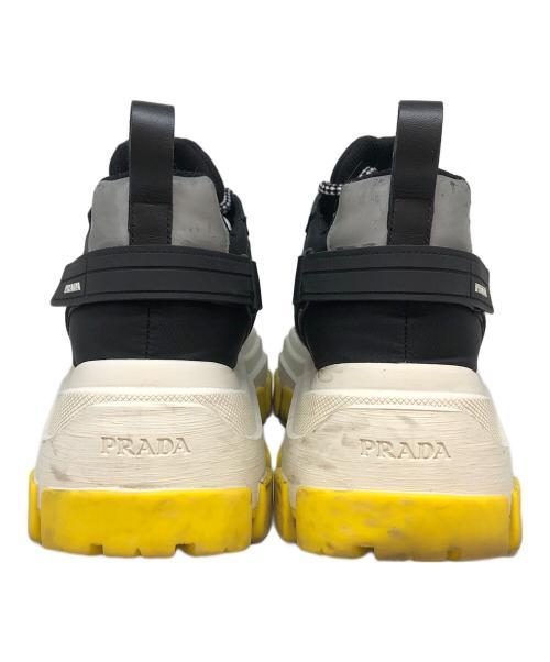 PRADA（プラダ）PRADA (プラダ) ブロックスニーカー イエロー×ブラック サイズ:39の古着・服飾アイテム
