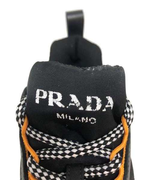 PRADA（プラダ）PRADA (プラダ) ブロックスニーカー イエロー×ブラック サイズ:39の古着・服飾アイテム