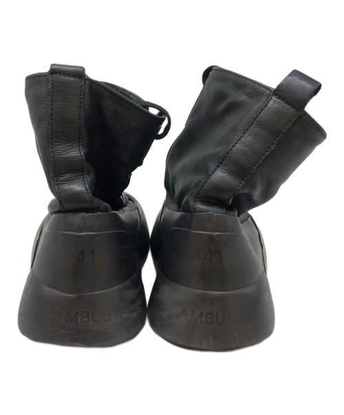 AMBUSH（アンブッシュ）AMBUSH (アンブッシュ) レースアップショートブーツ ブラック サイズ:41の古着・服飾アイテム
